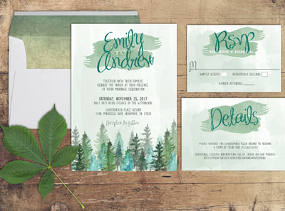Custom Designed Wedding Stationary custom custom graphic design design event design graphic design illustration wedding stationary