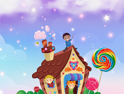 CANDY HOUSE 3d animation app branding design graphic design illustration logo motion graphics ui vector