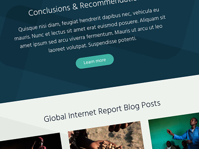Internet Society Global Internet Report bootstrap design ui ux website