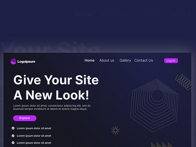 Website Landing Page design ui ux