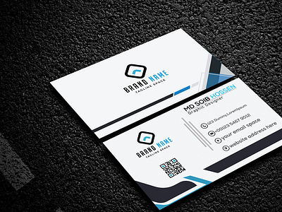 I will do minimalist business card design services