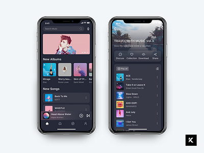 Daily UI Challenge - Music Player 100days app blue design player ui ux