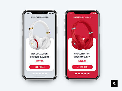 Daily UI Challenge - Shopping Page 100days app design red ui ux white