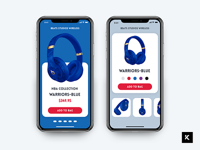 Daily UI Challenge - Shopping Page 100days app blue design ui ux