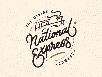 choo choo! branding design distressed drawing grain illustration lettering retro texture ui ux vintage