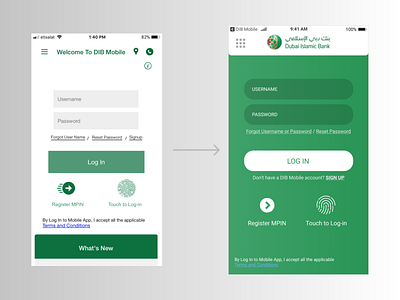 Login screen: Re-design bankapp banking banking app dribbble login redesign ui ux