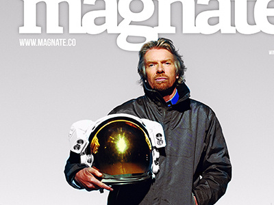 Sir Richard Branson cover Magnate branson cover feature magazine magnate richard
