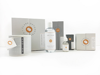 Lois + Clark Optometry branding design eyes optometry packaging