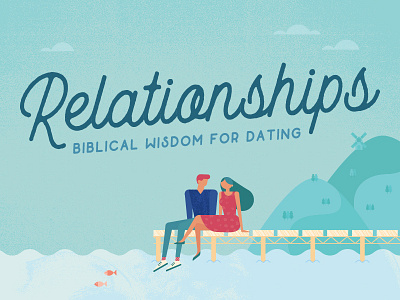 Relationships! boy coast date dating dock fish girl illustration people relationship relationships