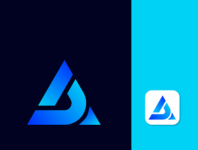 Letter A + D Modern Letter Mark Logo a letter logo a logo ad logo branding design graphic design illustrator logo logo logo design logos