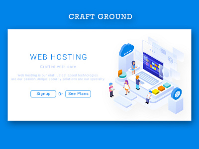 Craft Ground - Shot for Craft in web hosting craft design illustration agency illustration art illustration design siteground webhosting