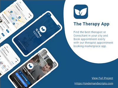 Therapy App - Therapy appointment booking app appointment booking app codecanyon online therapist online therapy services therapist therapist online therapy therapy app therapy appointment