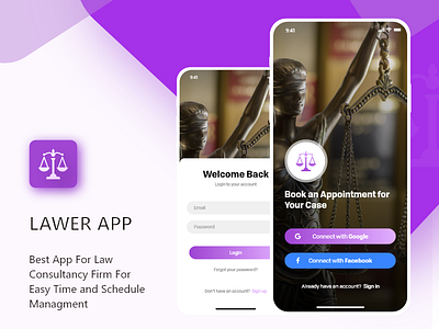 The Lawyer App appointment booking app dailyui logo ui uidesign ux uxui website design