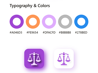 The Lawyer App - Simple Appointment Booking App app branding design app flat ios logo mobile purple purple logo ui uidesign ux ux design uxdesign web workflow