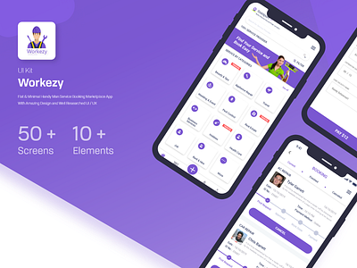 Workezy - Handyman Service Booking App Design
