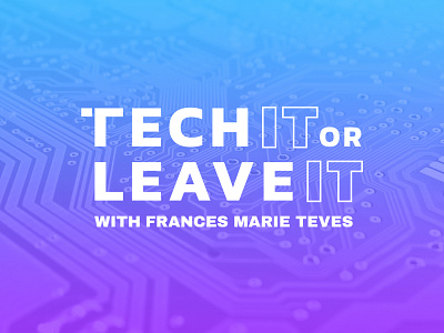 Tech IT or Leave IT adobe illustrator adobe photoshop brand brand design branding cebu design graphic design logo logo mark logo mark symbol philippines podcast podcast art podcast logo podcasting tech technology vector