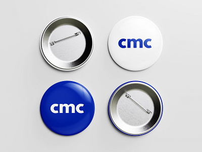 CMC - Pins (Blue & White) art direction button cebu club club management committee clubs cmc committee committtees graphic design logo mark logo mark symbol management merch philippines pin pin button pin button design pin design pin mockup