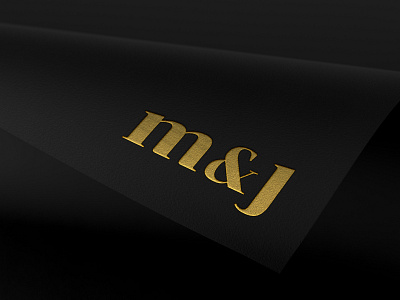 M & J - Foil adobe brand design branding business business card business card design card cebu design event events j logo logo design logo mark logo mark symbol m philippines setup vector