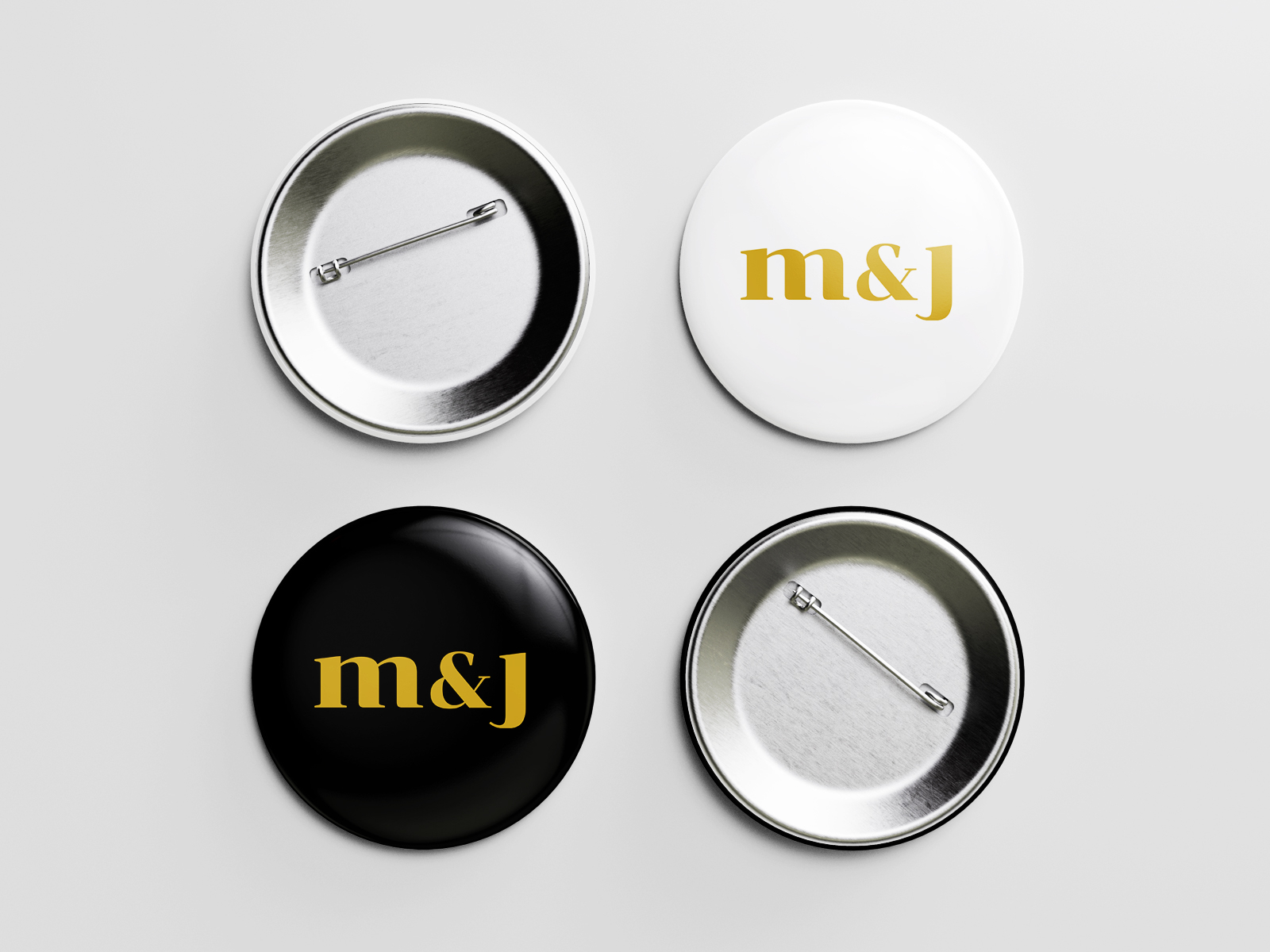 M & J - Pin (Black & White) by Dominic Dosdos on Dribbble