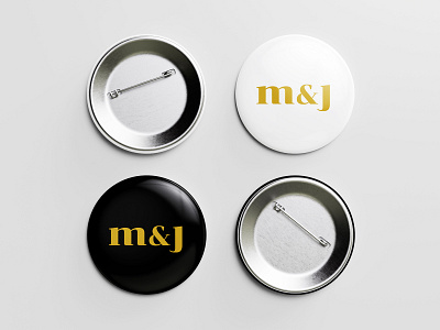 M & J - Pin (Black & White)