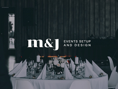 M & J | Events Setup and Design application brand branding cebu design events events setup graphic design logo mark mj philippines vector