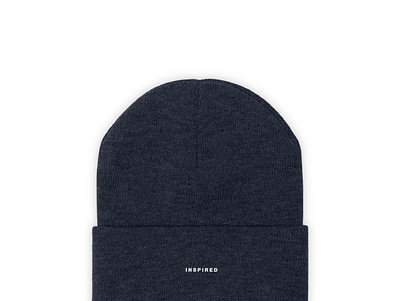 Embroided Black Knitted Beanie