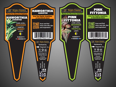 ReptiFauna™ Bioactive Plant Stakes branding design graphic design packaging design