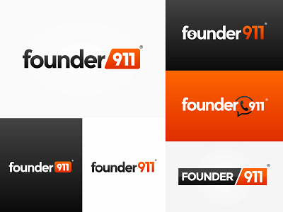 Logo - Founder911 agence branding founder logo