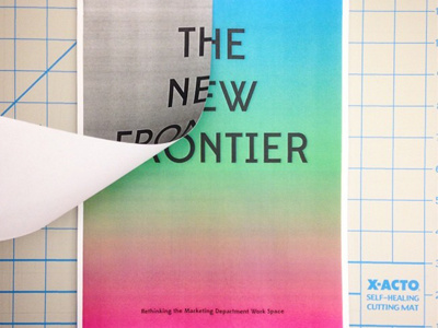 The New Frontier Cover book cover fade gradient