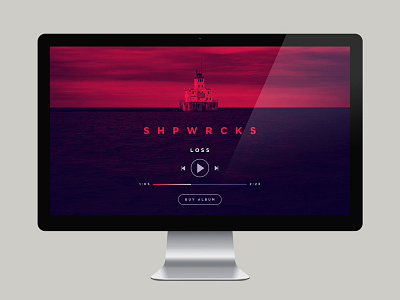 SHPWRCKS Web music player web design