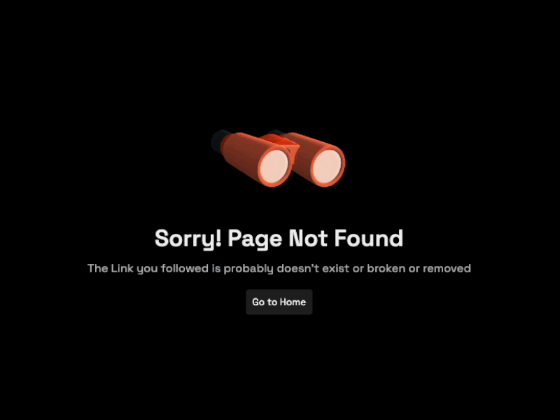 Page Not Found. Sorry! 3d 404 broken error illustration minimal page not found search simple ui