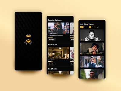 Luxury Salon App UI