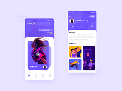 a cool set of purple apps