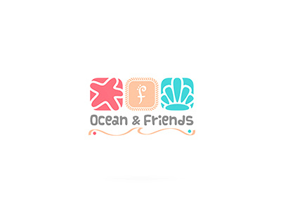 Ocean & Friends Logo clothing brand logo