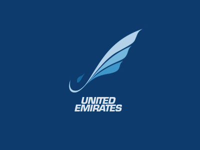 United Emirates Logo airline airplane e flight u