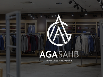 LOGO DESIGN- AGA SAHB branding design graphic design illustration logo vector