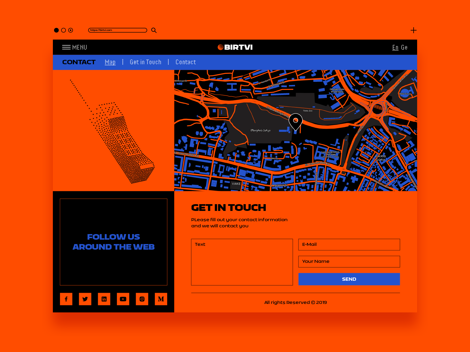 Contact page for BIRTVI