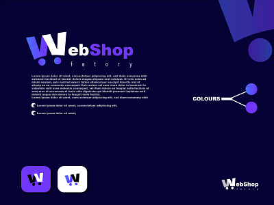 Web shop Logo branding icon logo weblogo