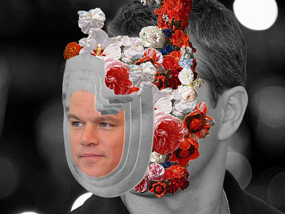 Matt Damon branding collage design designer digitalcollage fashion photomanupulation