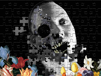 Floral Muse branding collage design designer digitalcollage fashion photomanupulation