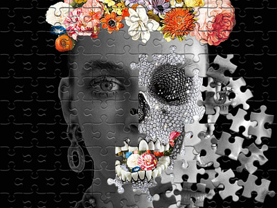 Floral Muse branding collage design designer digitalcollage fashion photomanupulation