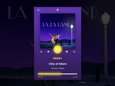 Music Player - La La Land's theme la la land music player