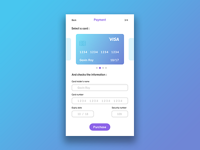 Daily UI 002 - Credit card checkout