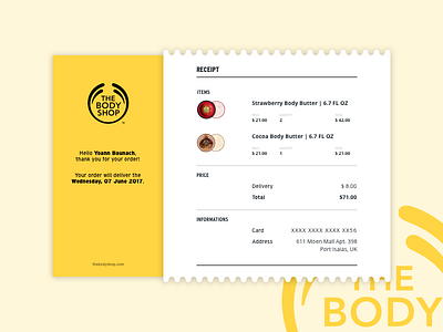 Daily UI 017 - Email receipt 017 body daily email receipt shop ui