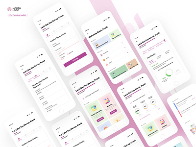 Financial planning toolkit interaction design product design ui ux