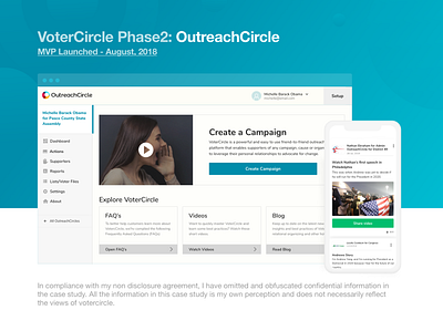 UX Casestudy - OutreachCircle interaction design product design ux