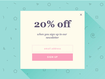 016 Popup Overlay 016 dailyui overlay pop up