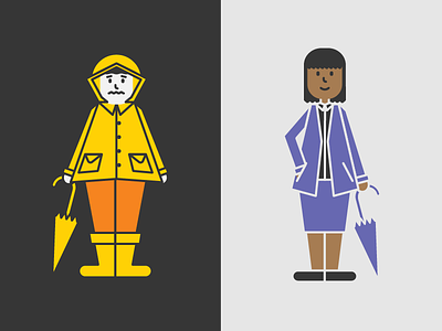 Cautious vs Balanced illustration investment rain raincoat retirement umbrella