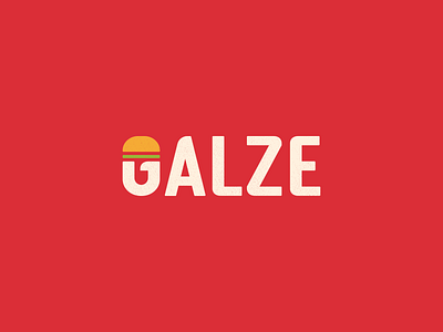 Galze app arabian baverage branding burger combination design dualmeaning food genz icon junkfood logodesign logomark wordmark