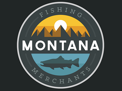 Logo WIP design fish flyfishing illustration logo logo design montana trout